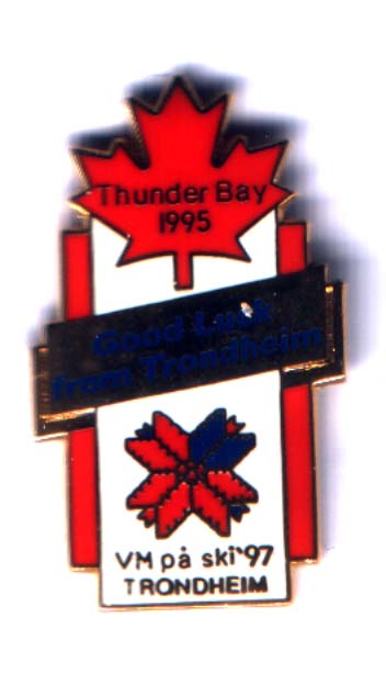 Bridge pin Thunder Bay Ski VM Trondheim 1997